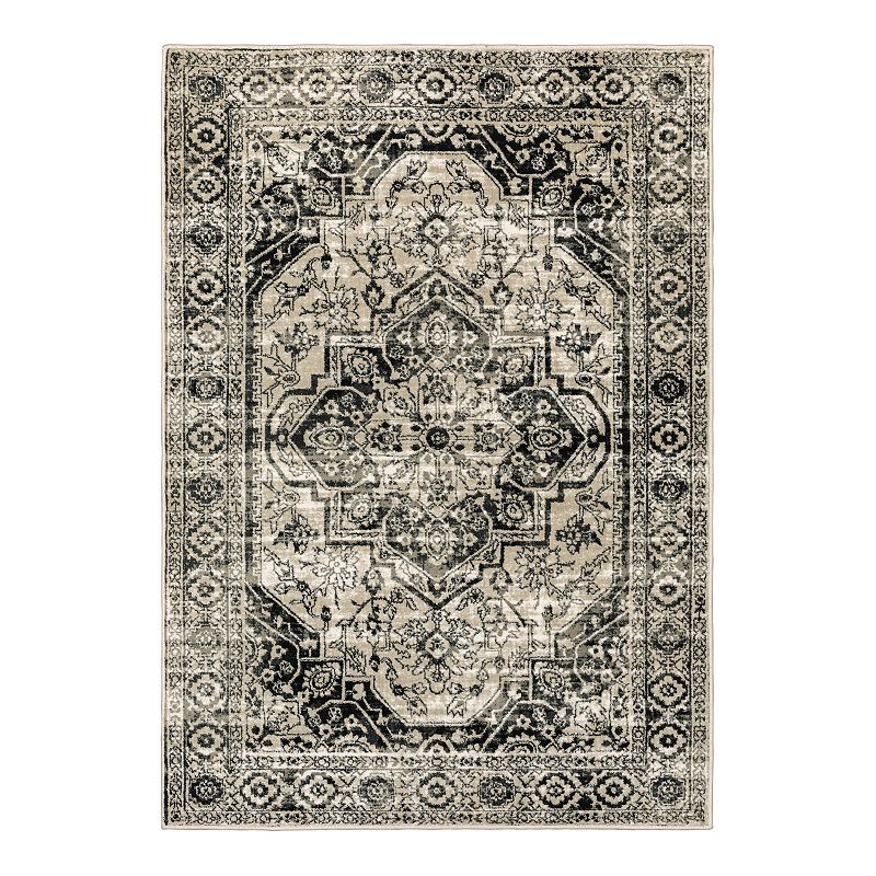 StyleHaven Genova Distressed Medallion Area Rug