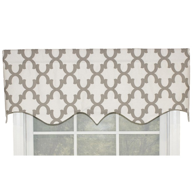 Rod Pocket Valance 50 quot X 17 quot Taupe By Rlf Home