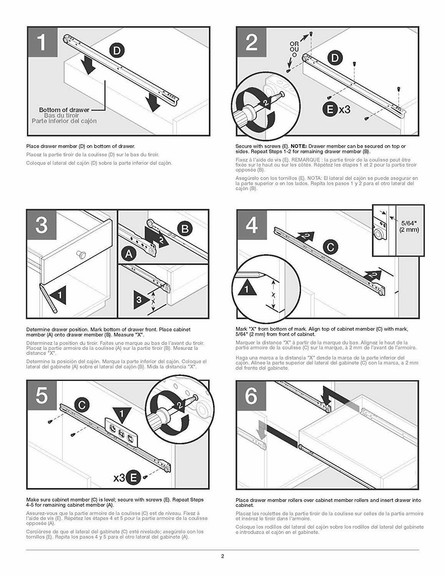 Liberty Hardware 10 PACK 14 Drawer Slide Bottom M...