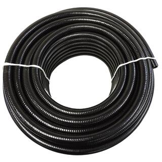 TekTube 1 in. x 100 ft. Pvc Schedule 40 Black Ultra Flexible Pipe 2202100100