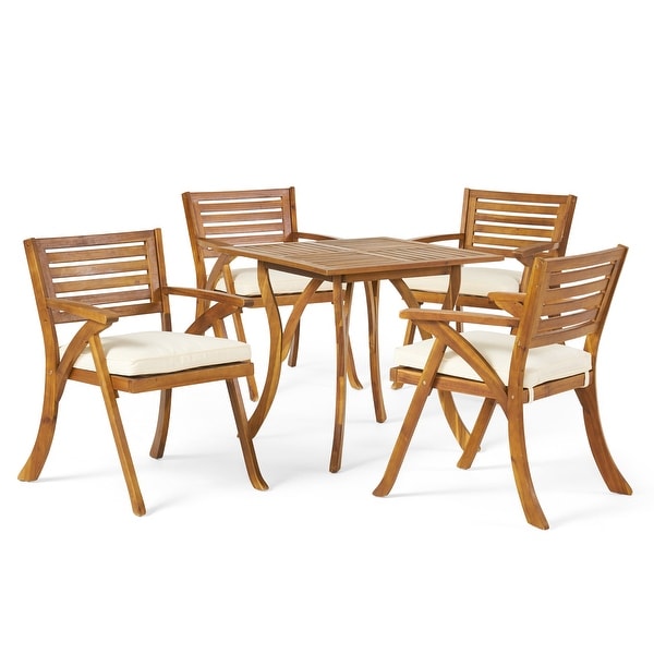 Outdoor Hermosa 5piece Wood Dining Set by Christopher Knight Home