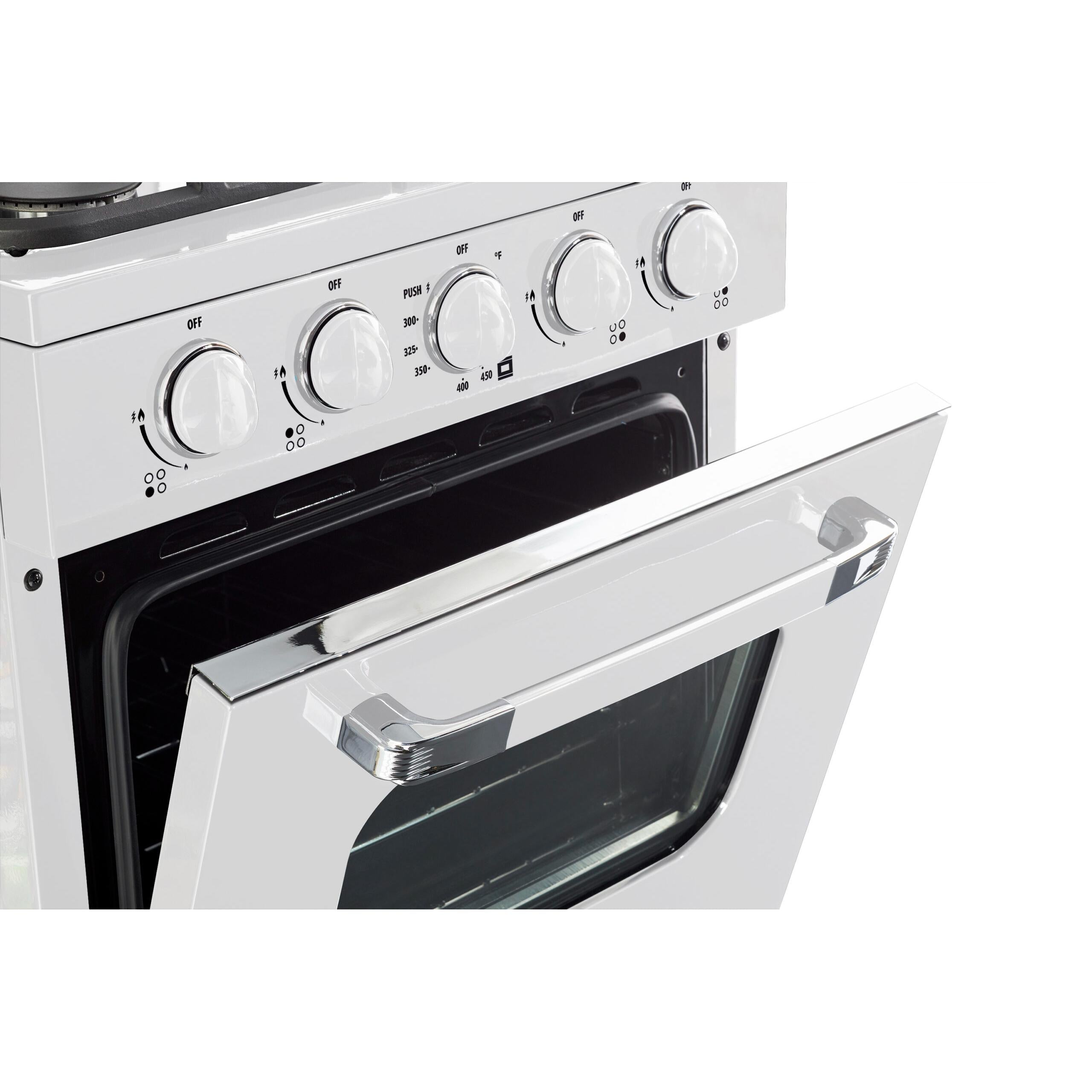 Unique Appliances 24-inch Freestanding Gas Range (Battery Ignition) UGP-24CR OF1 W