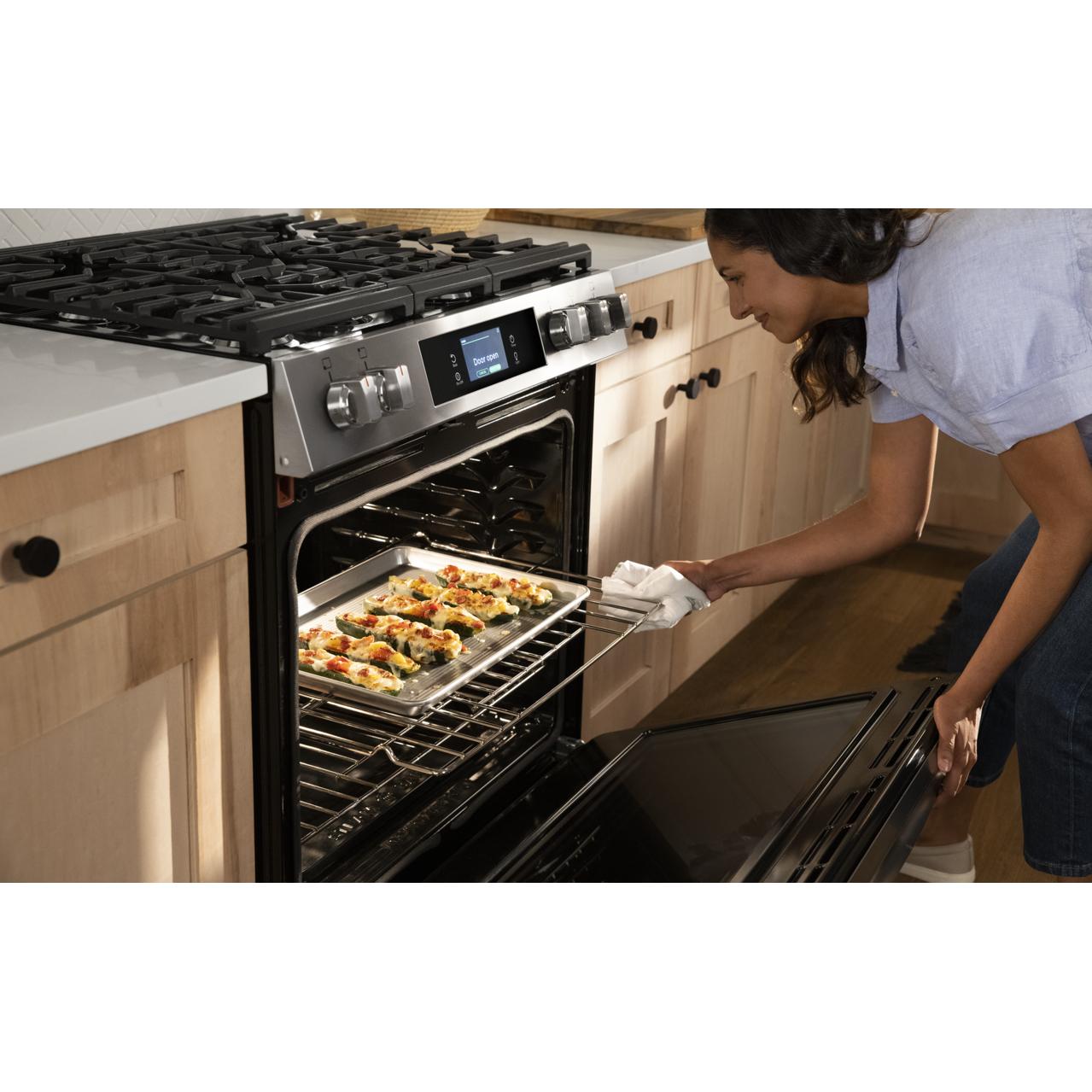 Frigidaire Gallery 30-inch Gas Range with Convection Technology GCFG3060BF