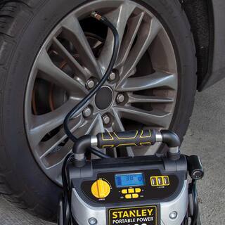 Stanley 1200 Peak Amp Portable Car Jump Starter with 120 PSI Digital Air Compressor J5C09D