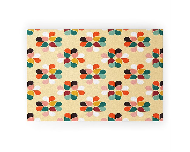 Showmemars Retro Geometry Pattern No2 Welcome Mat Society6