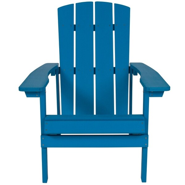 Outdoor AllWeather Poly Resin Wood Adirondack Chair