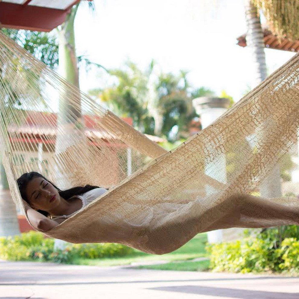 NOVICA Sansevieria And Natural Fiber Hammock  (Double)   Hammocks And Swing Chairs   by NOVICA  Houzz