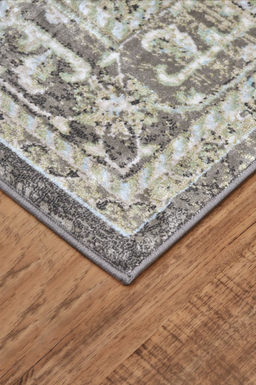 Alessandria Gray and Blue Rug by BD Fine