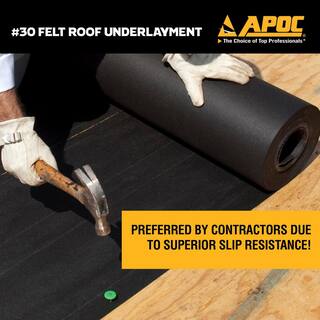 APOC 36 in. x 72 ft. 216 sq. ft. Felt Roof Underlayment AP-0022