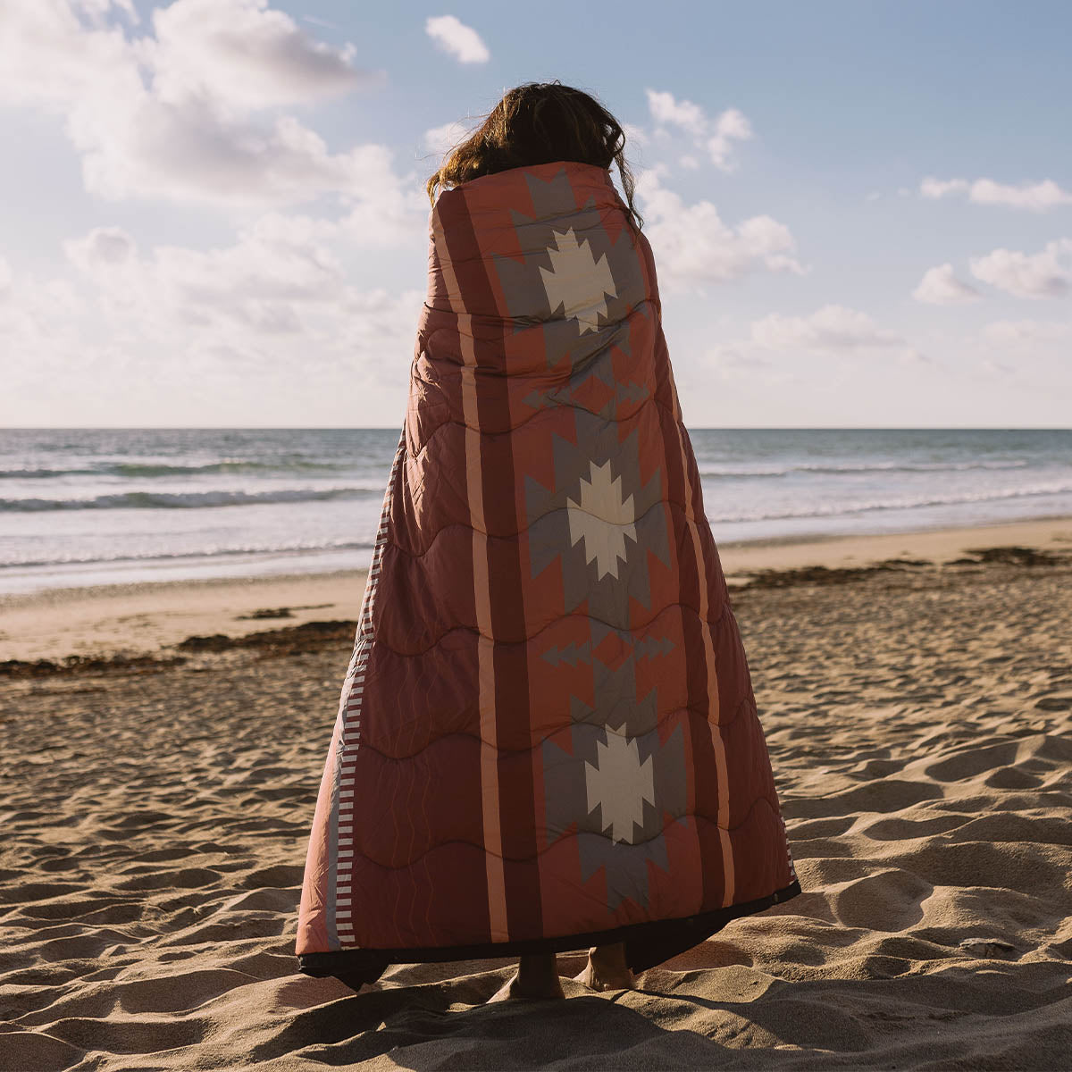 Nomadic Recycled Towel Blanket - Picante Pattern