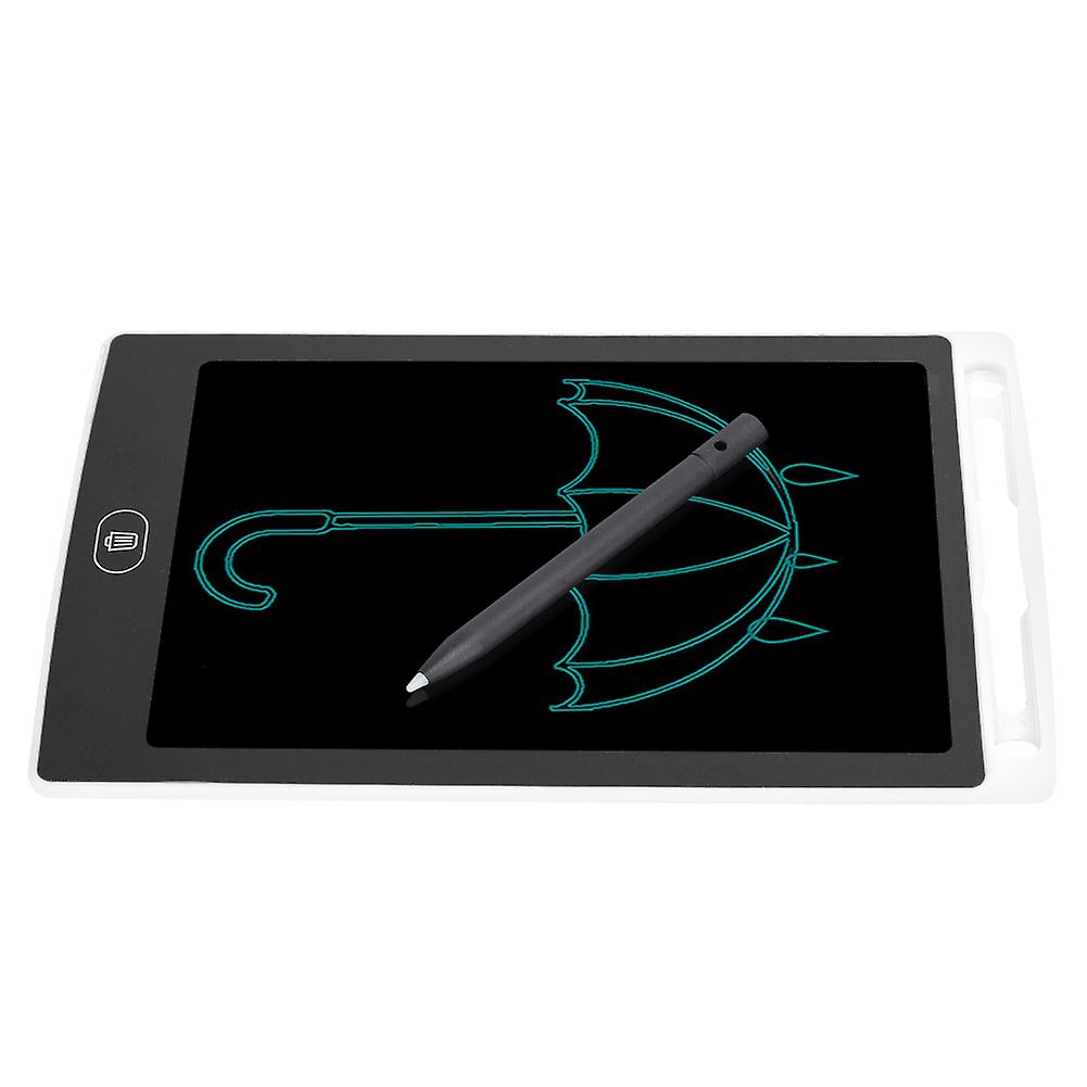 8.5in Lcd Writing Pad Children Smart Graffiti Drawing Board Monochrome Handwritingwhite