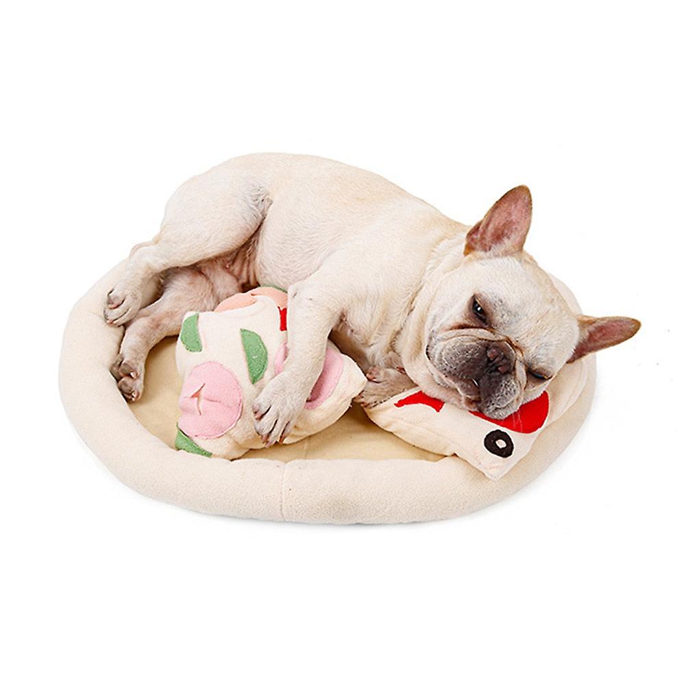 Round pizza dog snuffle mat