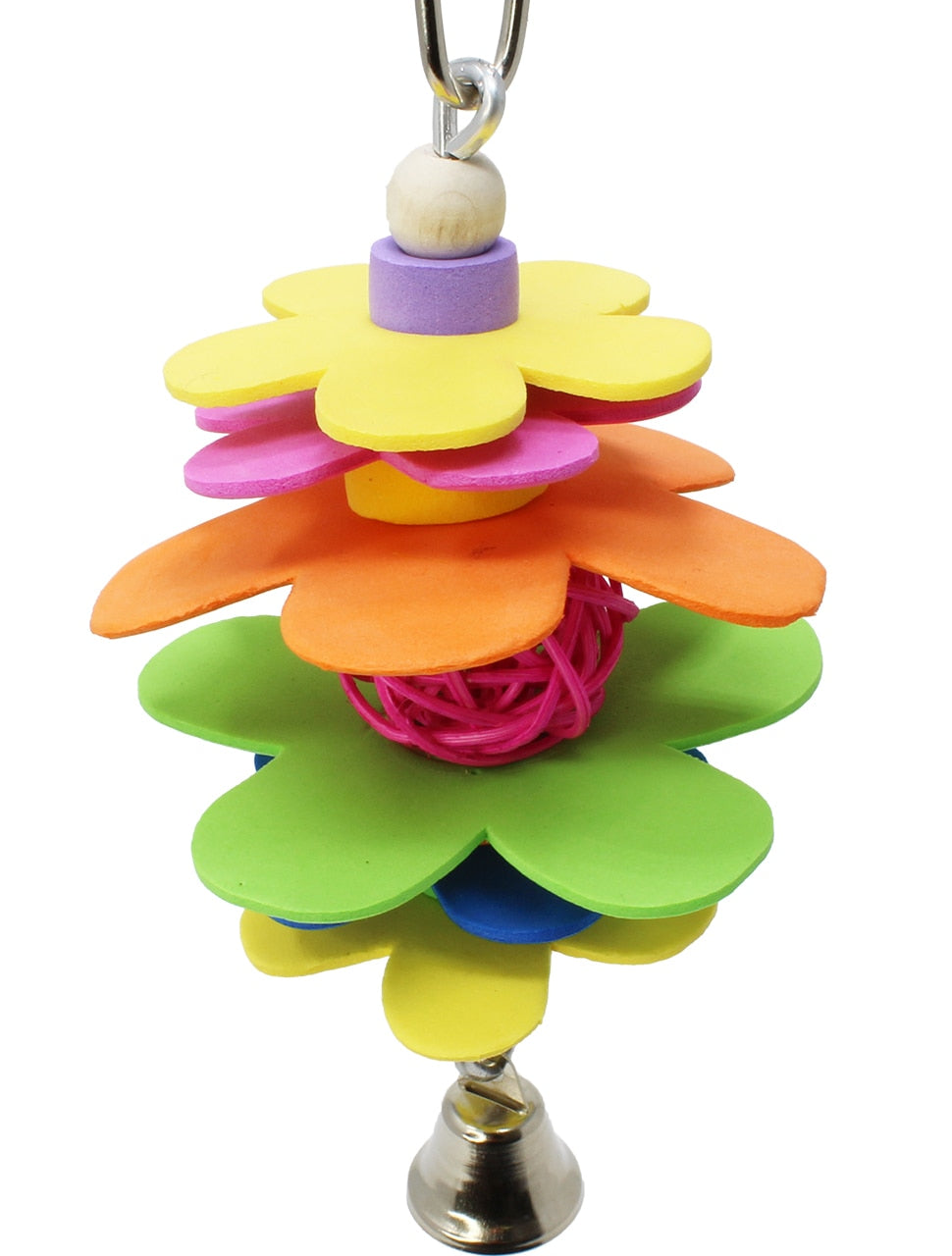 1573 Small Foraging Flower Bird Toy