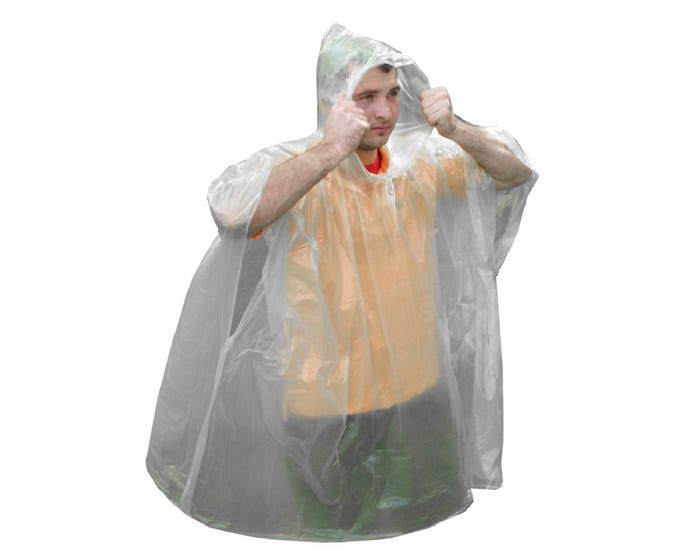 UST Emergency Poncho  Clear 20-310-CP