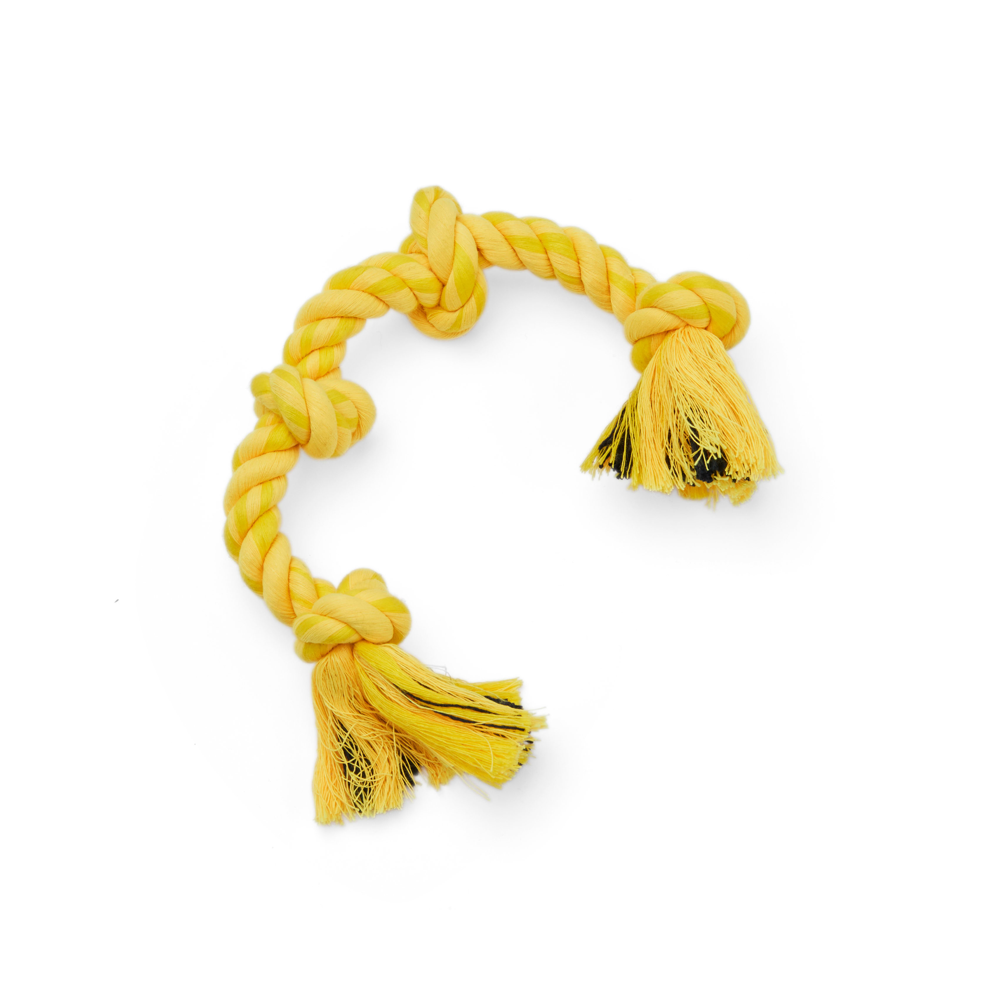 Leaps  Bounds Yellow Rope Dog Toy， Small