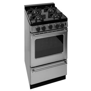 Premier ProSeries 20 in. 2.42 cu. ft. Freestanding Gas Range with Sealed Burners in Stainless Steel P20S3102PS