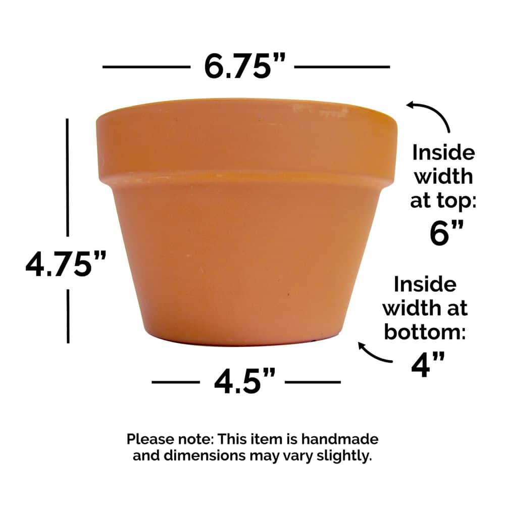 Pennington 6.5 in. Small Terra Cotta Clay Azalea Pot 100043025