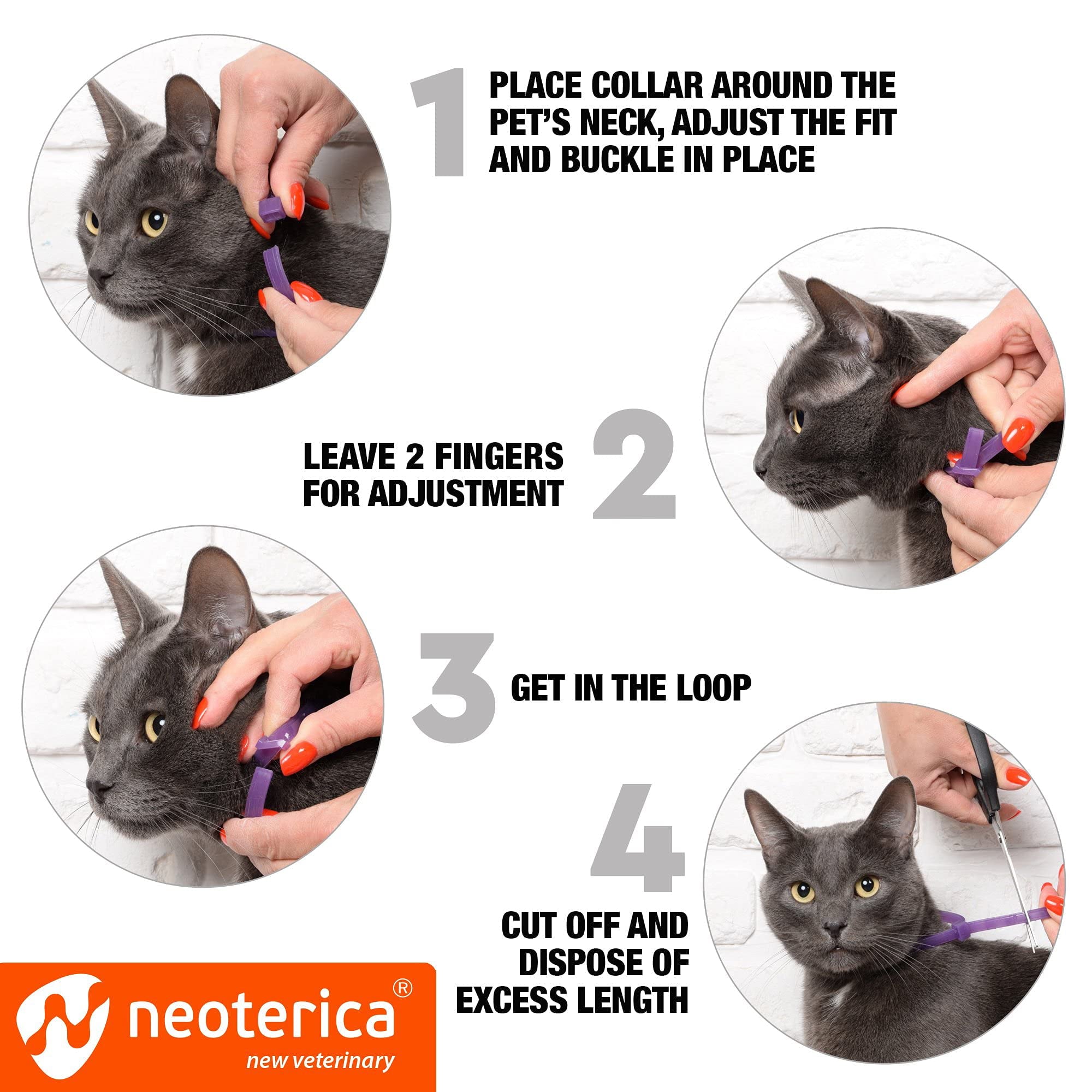 Cat Calming Collar and Pet Anti Anxiety Products - Feline Calm Pheromones Collars and Cats Stress Relief - Relaxivet Comfort Helps with Pee， New Zone， Aggression， Fighting with Dogs and Other Behavior