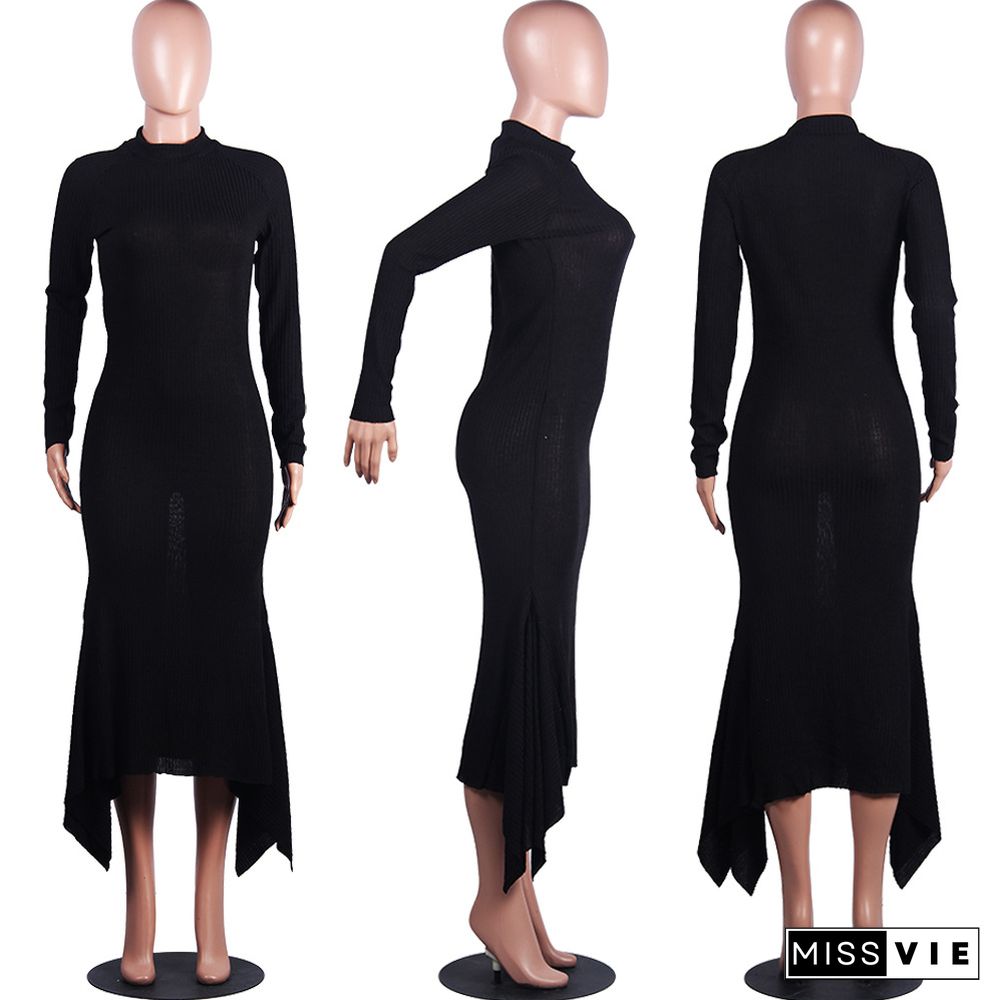 Women Full Sleeve Bodycon Floor-length Maxi Dress