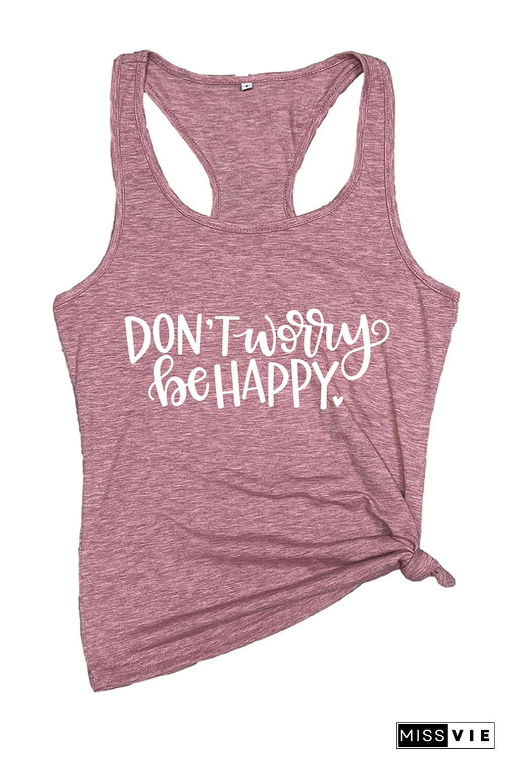 Don't Worry Be Happy Sleeveless Tank Top Wholesale