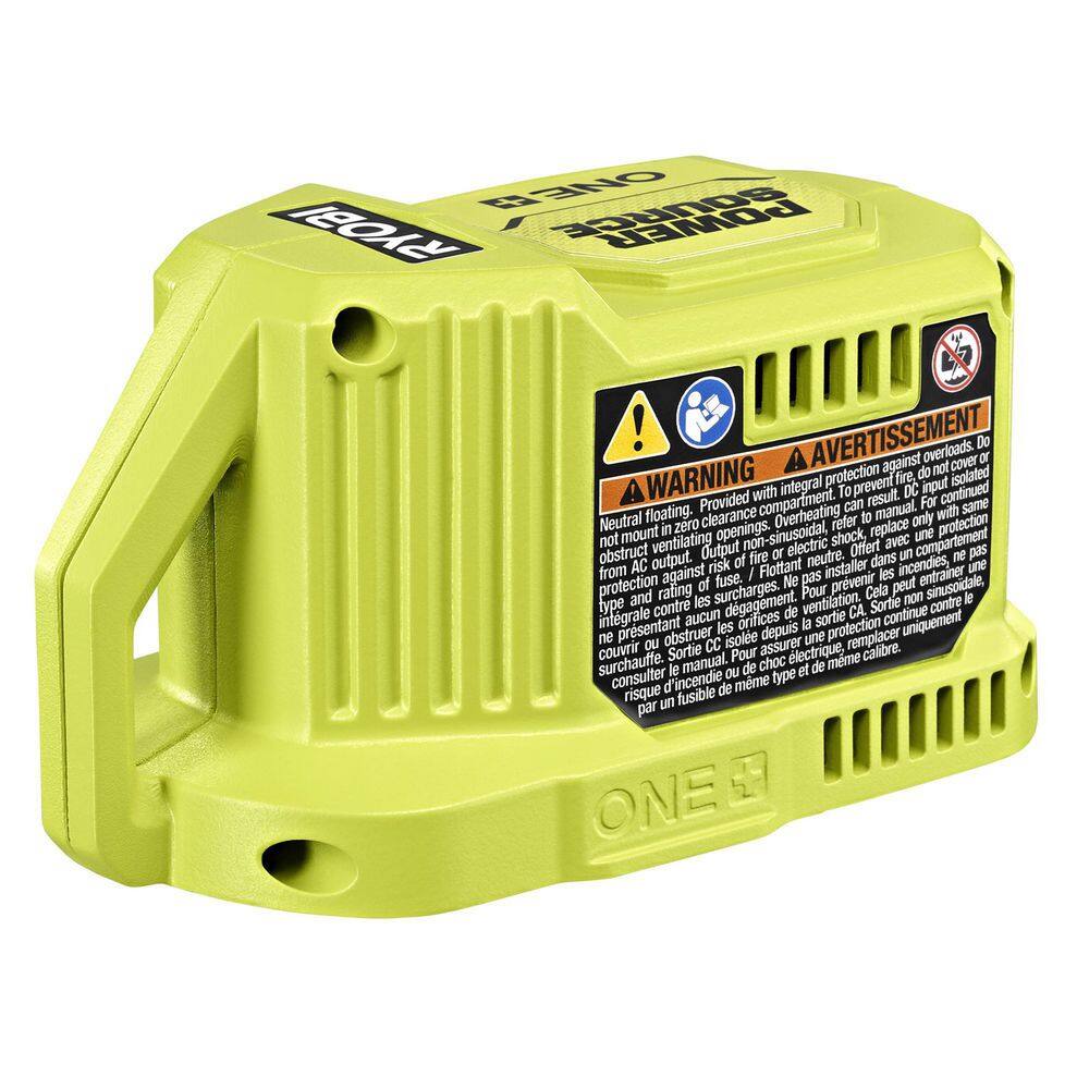 RYOBI ONE+ 18-Volt 120-Watt Push Start Power Source with 12-Volt Outlet (Tool-Only) RYi12VBG