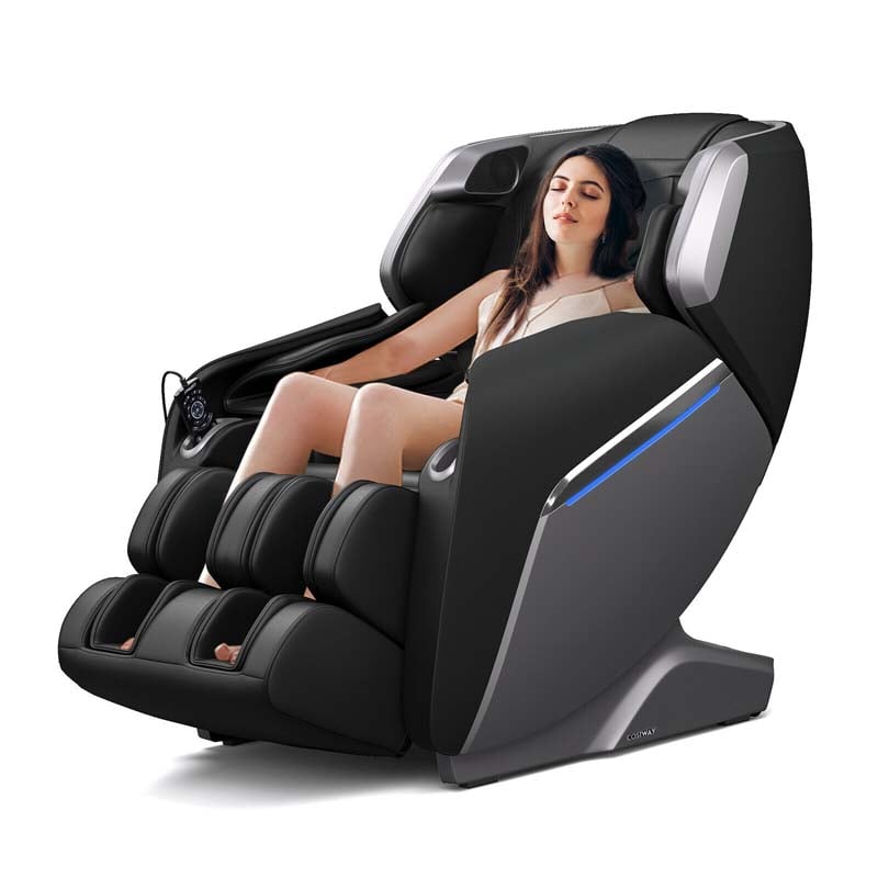 SL Track Full Body Massage Chair Zero Gravity Massage Recliner with LED Mood Lights