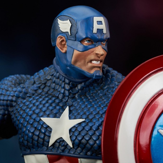 Diamond Select Marvel Captain America 6 Inch Resin Bust