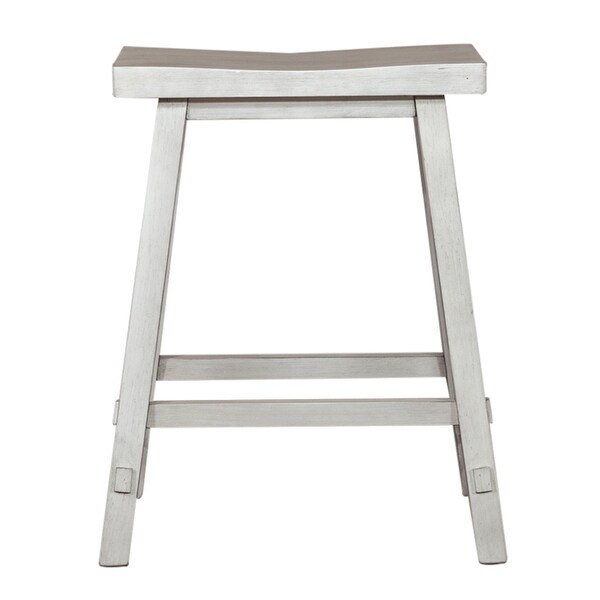 Creations Multi 24 Inch Sawhorse Counter Stool - White