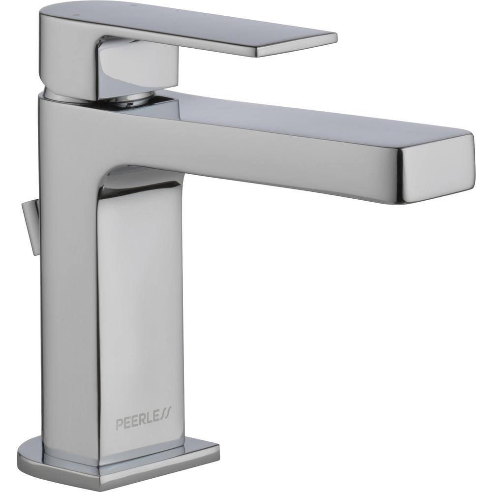 Peerless Xander Single Hole Single-Handle Bathroom Faucet with Metal Pop-Up Assembly in Chrome P1519LF-M