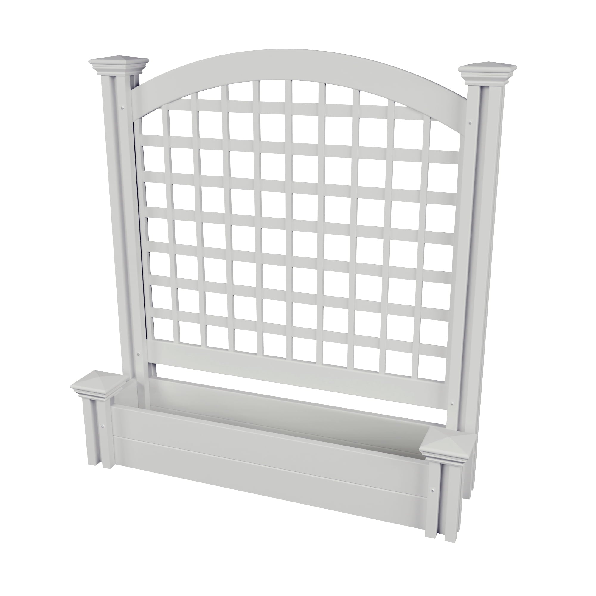 ENCLO Screens 11" x 42" x 45.5" Belmont Freestanding Lattice Screen with Planter Box