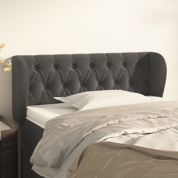 vidaXL Headboard with Ears Light Gray 64.2