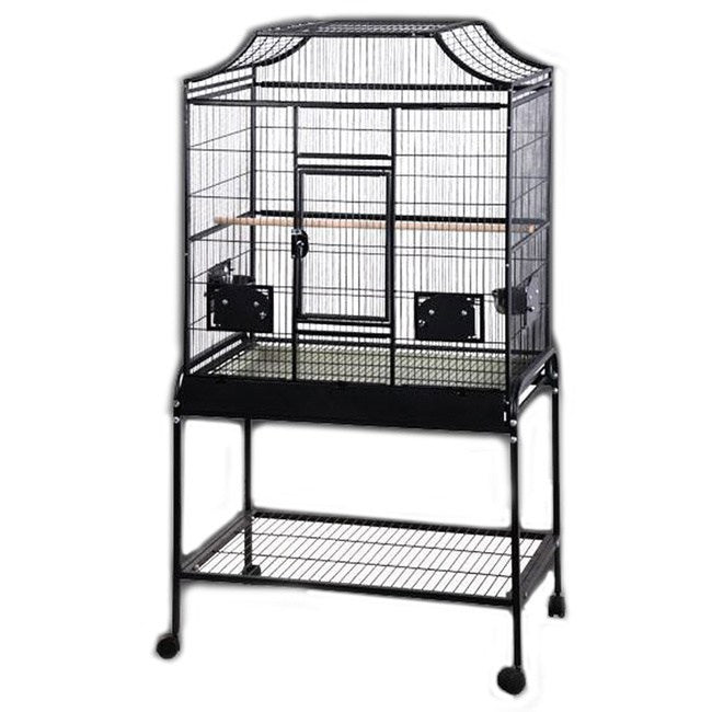 Aand E Cage Co. Elegant Style Large Flight Bird Cage in Black