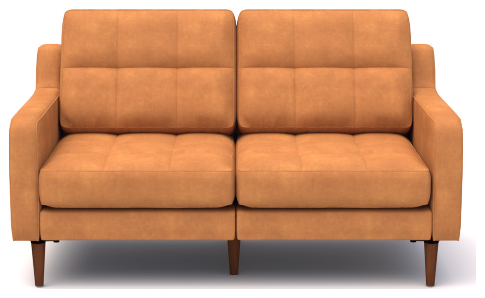 Sofi 301 Modular Leather Loveseat   Loveseats   by GwG Outlet  Houzz