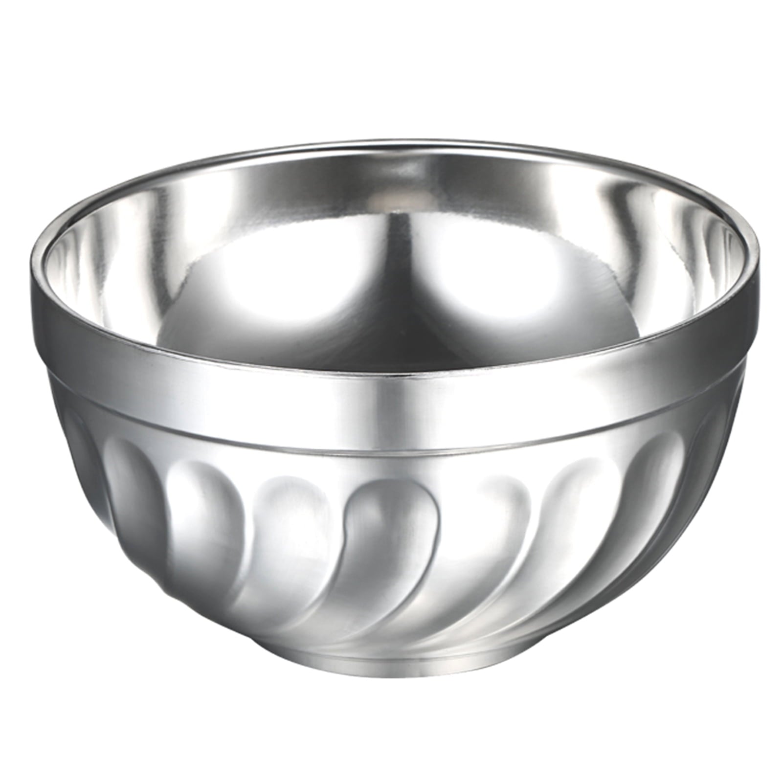 Htovila Stainless Steel Bowl -Scald Double-Walled Thermal Insulation Bowl Soup Bowl Cereal Children Bowls -Breakage