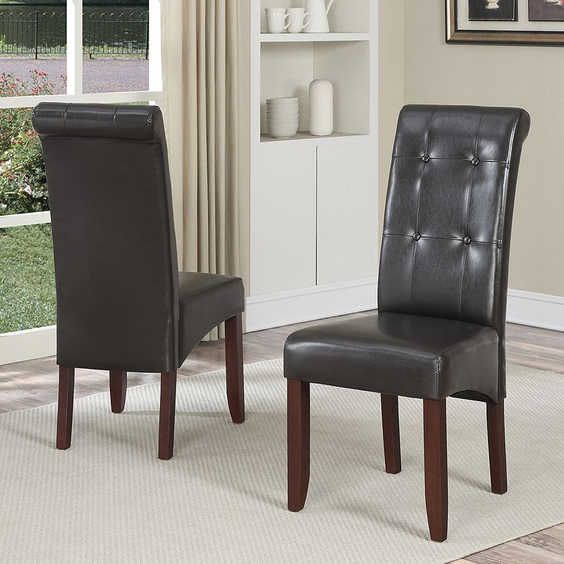 Simpli Home Cosmopolitan 2-pc. Parson Chair Set