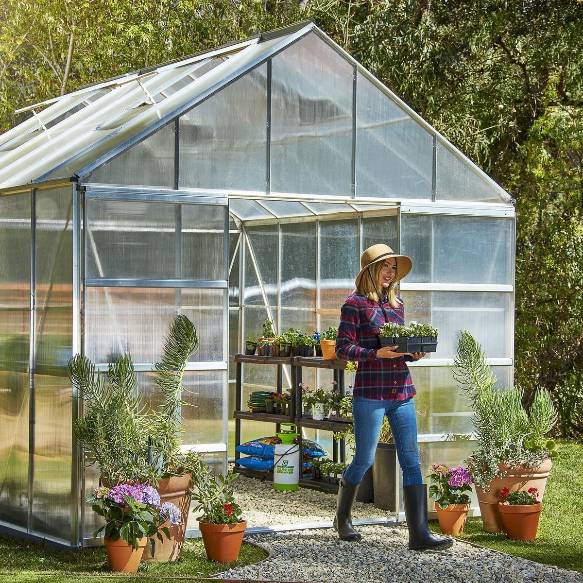 💥Today's Special-Harborfreight-10 ft. x 12 ft. Greenhouse with 4 Vents💥