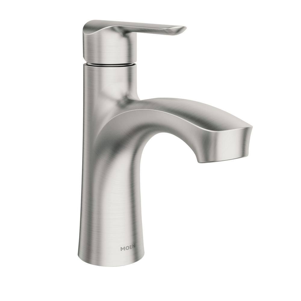 MOEN Findlay Single-Handle Single-Hole Bathroom Faucet in Spot Resist Brushed Nickel 84516SRN