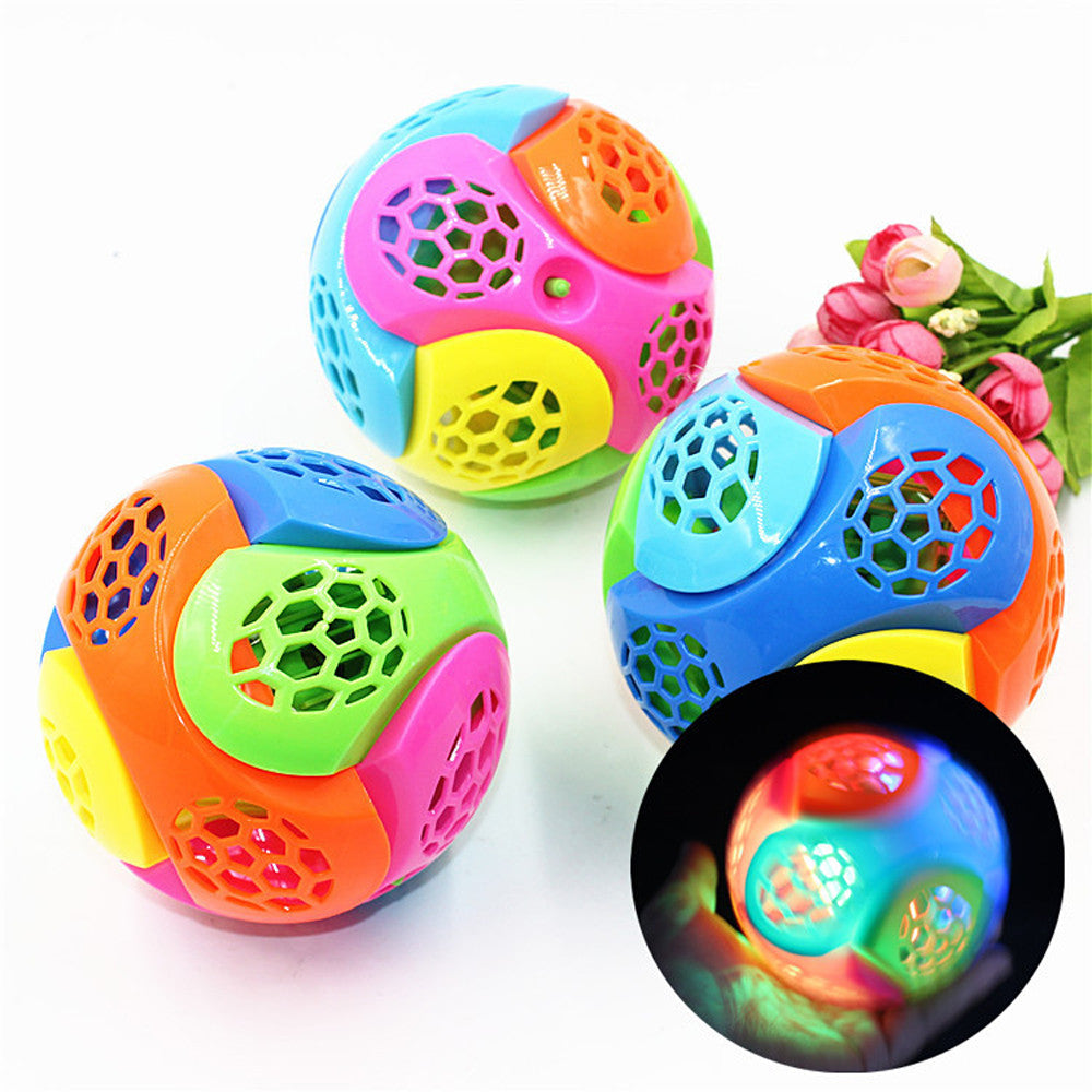 Education Fashion Music New Light-Up Ball Flash Kid Creative Puzzle Electric Bouncing Toy Pool Toys For Toddlers 1-3 Other Multicolor