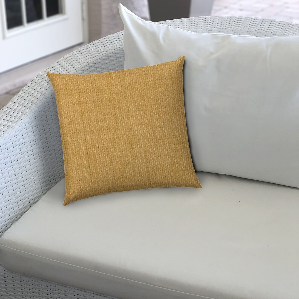 REMI Golden Straw Golden Straw Indoor/Outdoor Pillow   Sewn Closure   N/A