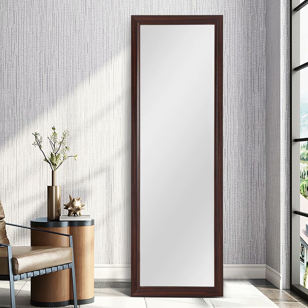 Wood Bedroom Dressing Full length Mirror with Standing