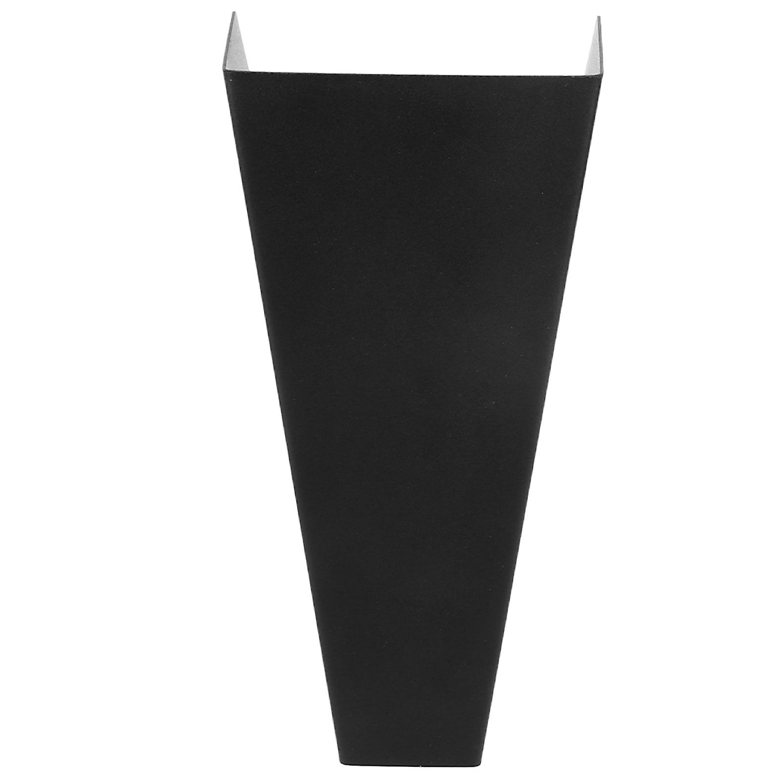 Modern Minimalist Up and Down Wall Light Trapezoid LED Wall Lamp with Warm Light AC85‑265V Black Shell