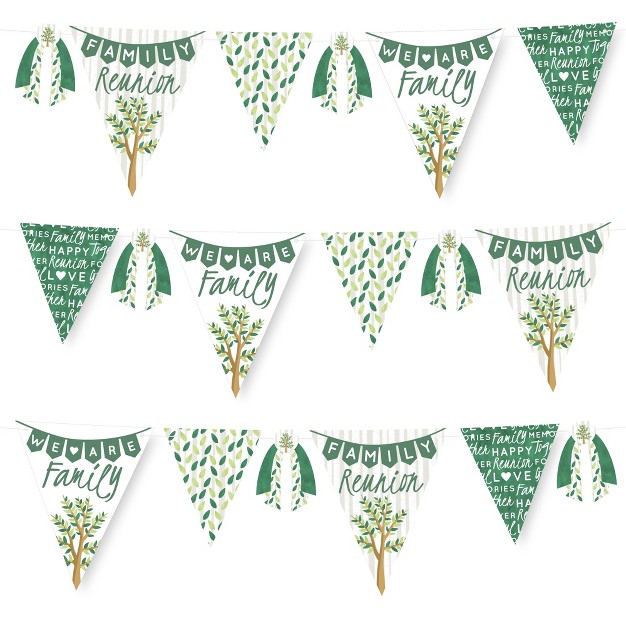 Big Dot Of Happiness Family Tree Reunion Diy Family Gathering Party Pennant Garland Decoration Triangle Banner 30 Pieces