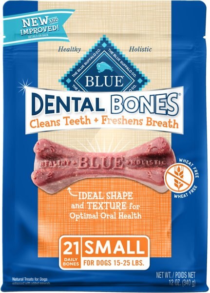 Blue Buffalo Dental Bones Small All Natural Rawhide-Free Dental Dog Treats