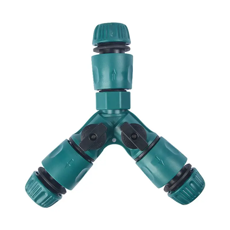 1/2 faucet water pipe connector three way nipple connector soft water pipe with switch Y type valve accessories quick connector