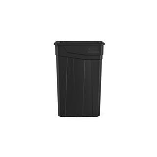 Suncast Commercial Slim 23 Gal. Black Plastic Trash Can TCN2030BK