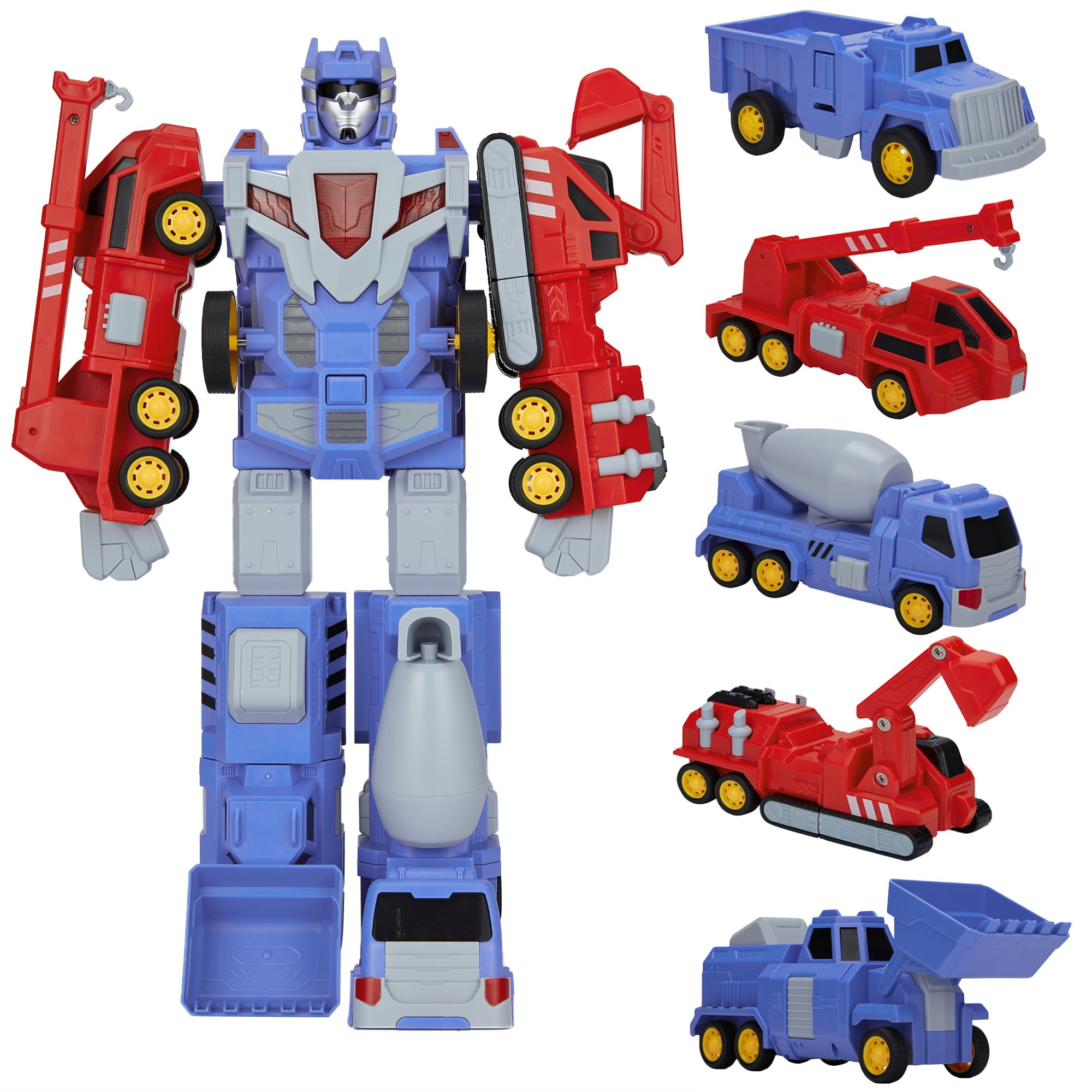 Transformer Toys for 3 4 5 6 Years Old Boys and Girls Gifts Transformers Kingdom Robot Truck Toys，Construction Assemble Toy