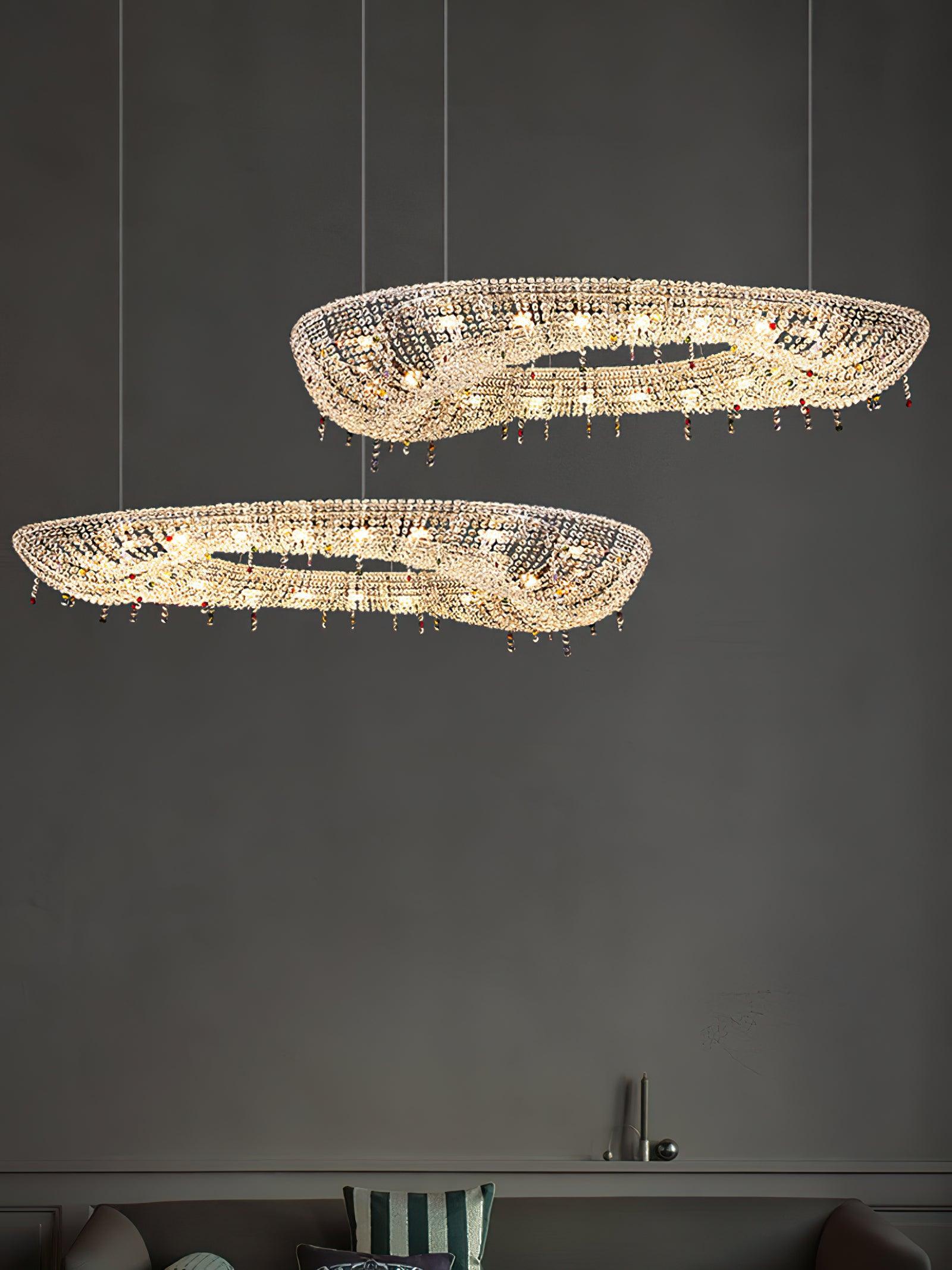 Modern Round Crystal Chandelier