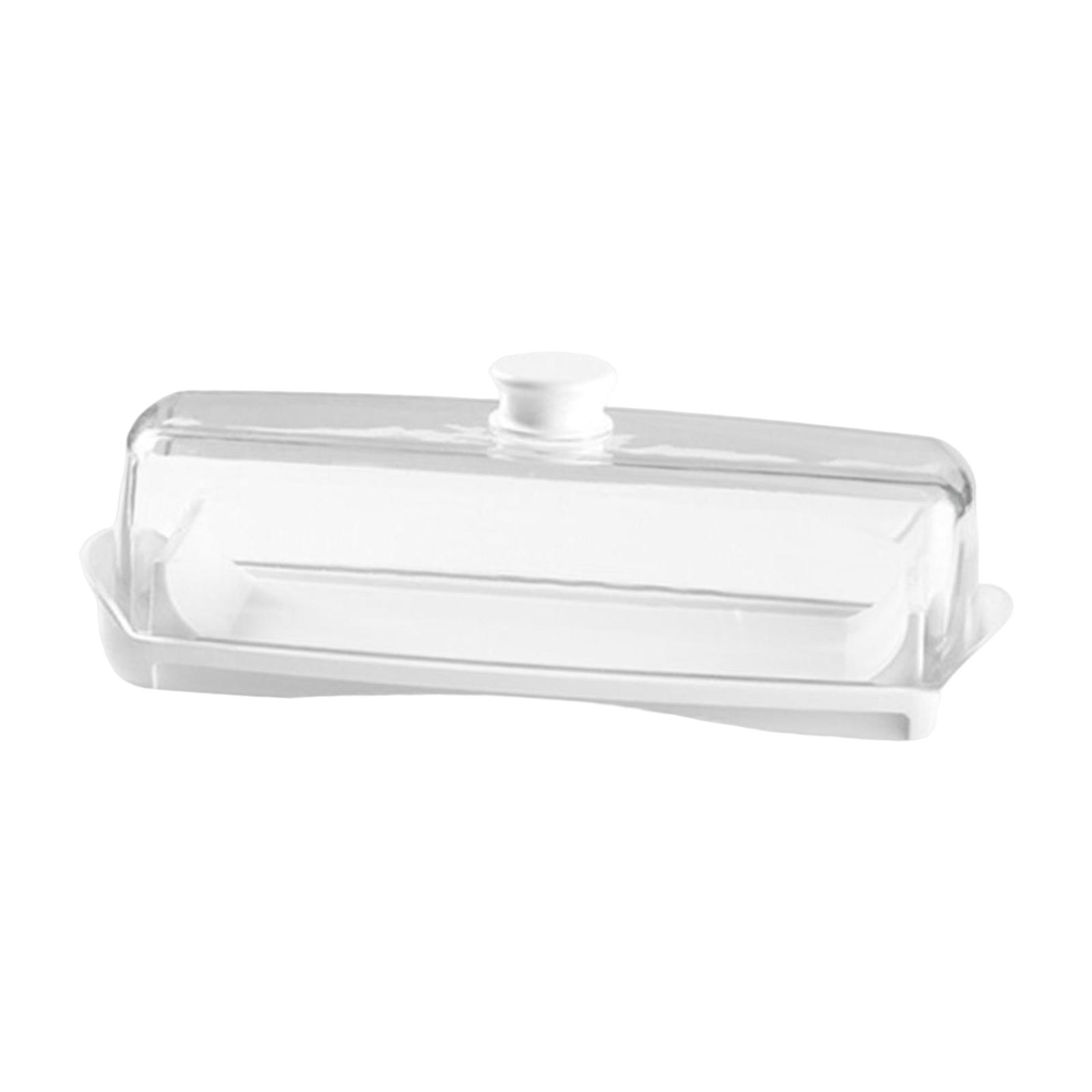 Household Butter Dish with Covers Kitchen Accessory Large Capacity Sealing Dish Clear