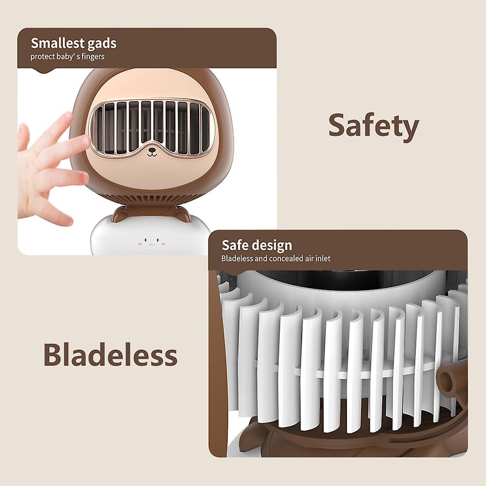 Usb Baby Stroller Fan 3600mah Battery Wireless Electric Air Cooler Hand Portable Bladeless Rechargeable Mini Car Ventilator Fans