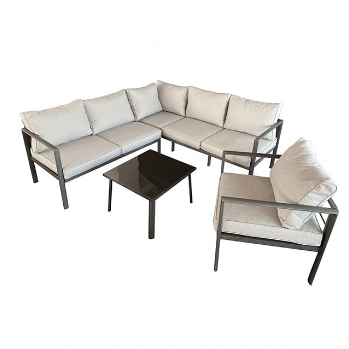 Farisha 6 PC. Outdoor Sectional Set     |     LA-A024WH-4PK